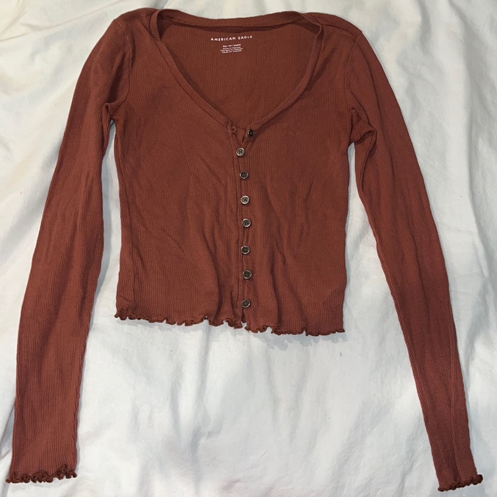 American Eagle Buttoned Long Sleeve